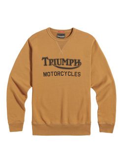 Triumph Motorcycles Radial Cotton Sweatshirt, Fawn