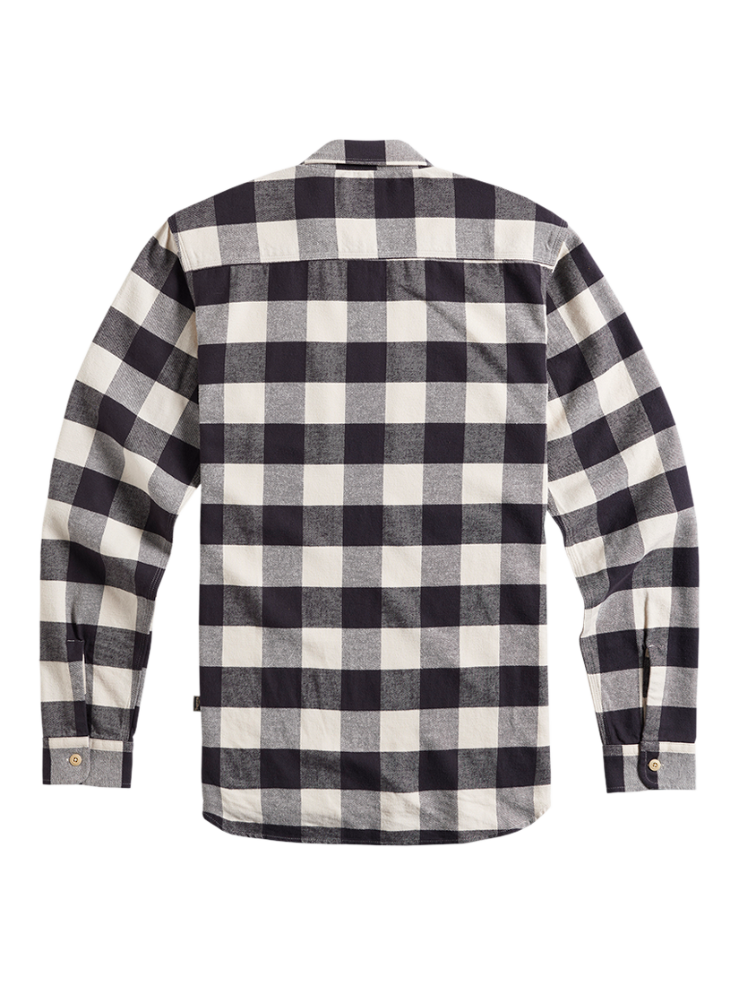 Product image 2 of 3, which shows Triumph Motorcycles Montana Cotton Regular Fit Check Shirt, Black/Bone, S
