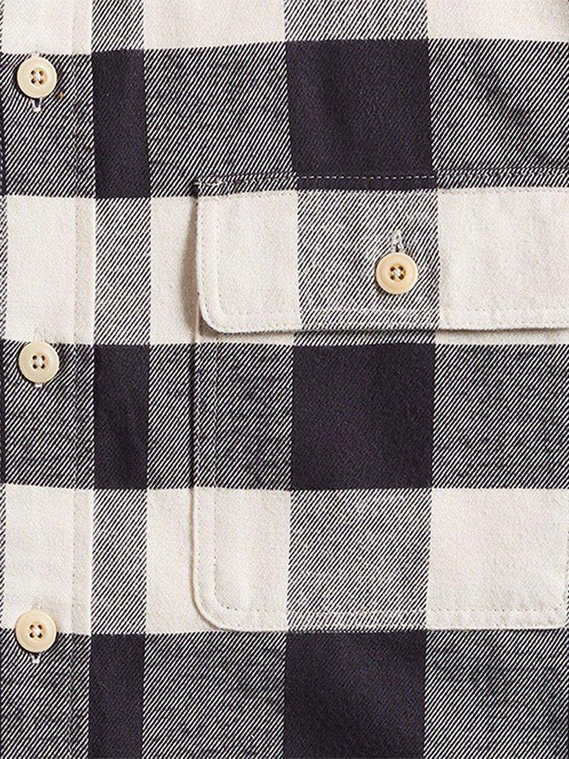 Product image 3 of 3, which shows Triumph Motorcycles Montana Cotton Regular Fit Check Shirt, Black/Bone, S
