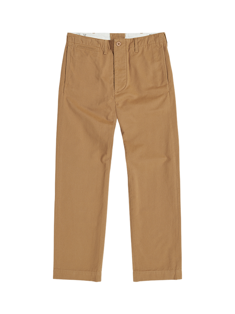 Product image 1 of 5, which shows Triumph Motorcycles Officer Cotton Twill Chinos, Tan, 28R