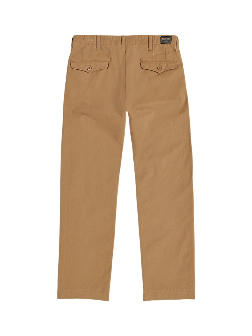 Product image 2 of 5, which shows Triumph Motorcycles Officer Cotton Twill Chinos, Tan, 28R