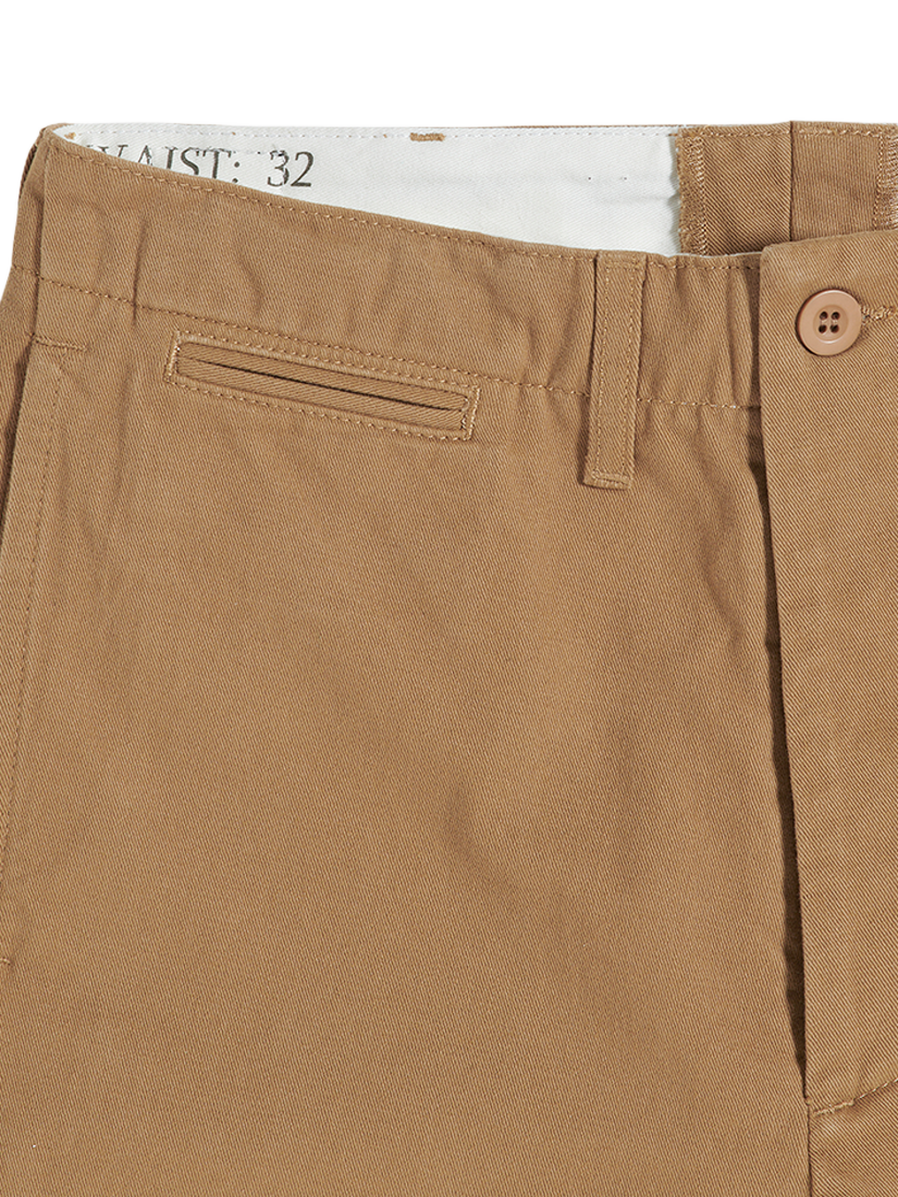 Product image 3 of 5, which shows Triumph Motorcycles Officer Cotton Twill Chinos, Tan, 28R