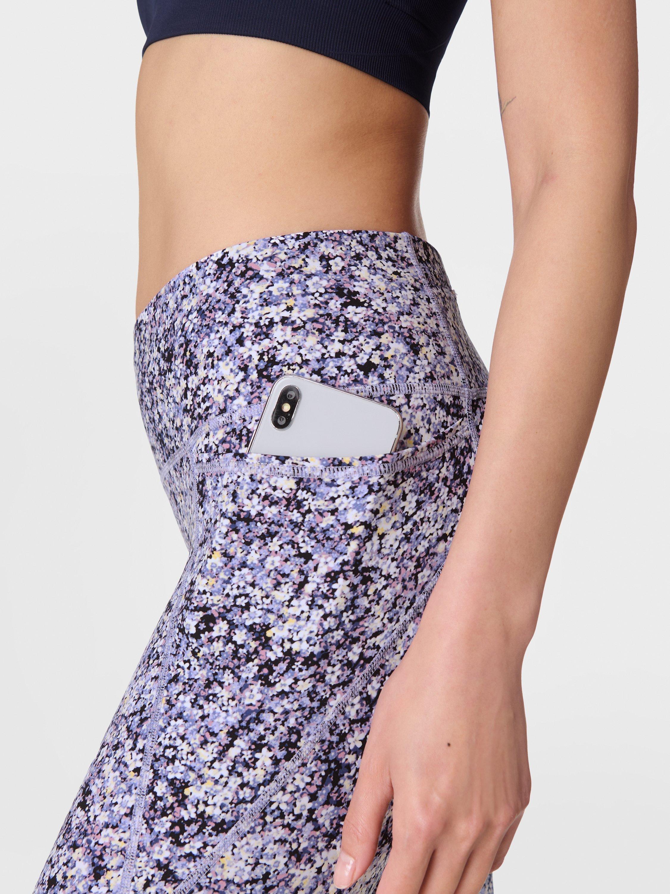 Product image 7 of 9, which shows Sweaty Betty Power Workout Leggings, Purple Meadow Print, XS