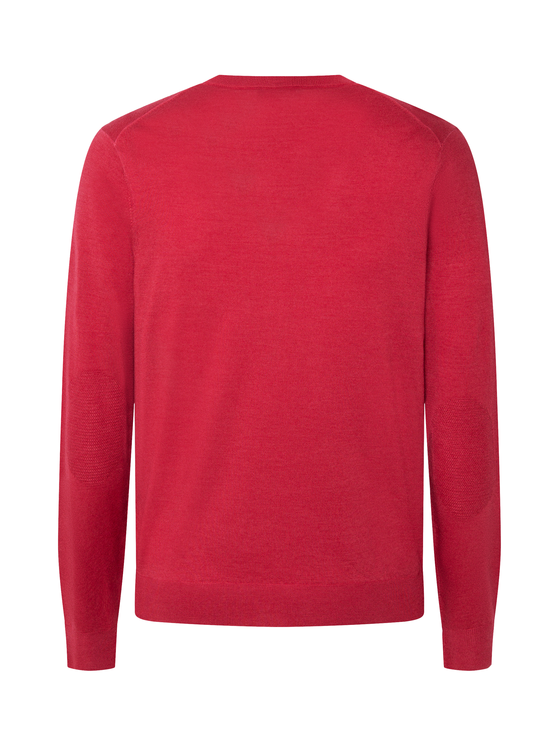 Product image 5 of 5, which shows Hackett London Merino & Silk V-Neck Jumper, Summer Red, XXXL