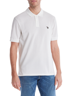 PS Paul Smith Cotton Regular Fit Short Sleeve Polo Shirt, White