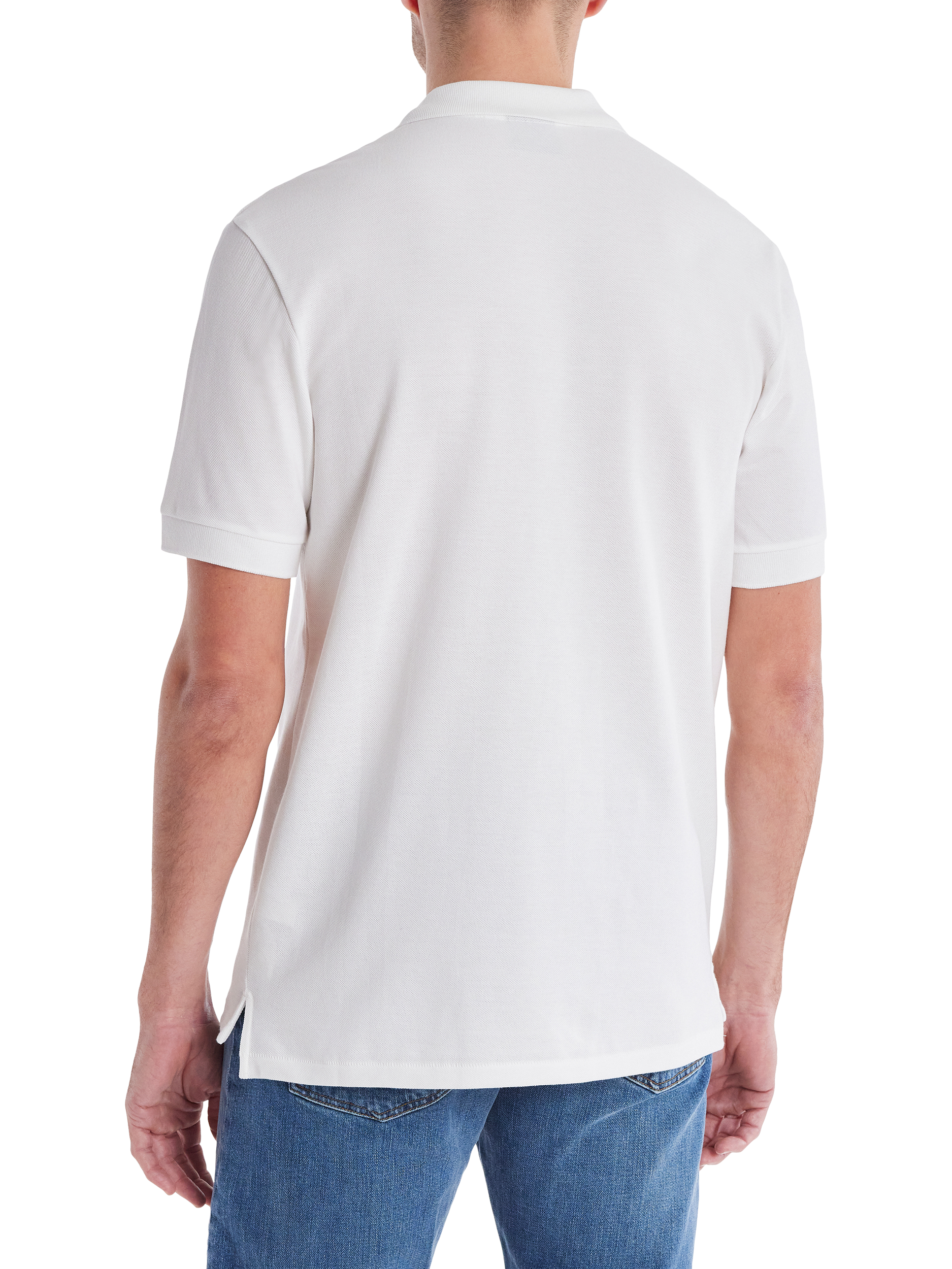 Product image 2 of 4, which shows PS Paul Smith Cotton Regular Fit Short Sleeve Polo Shirt, White, S