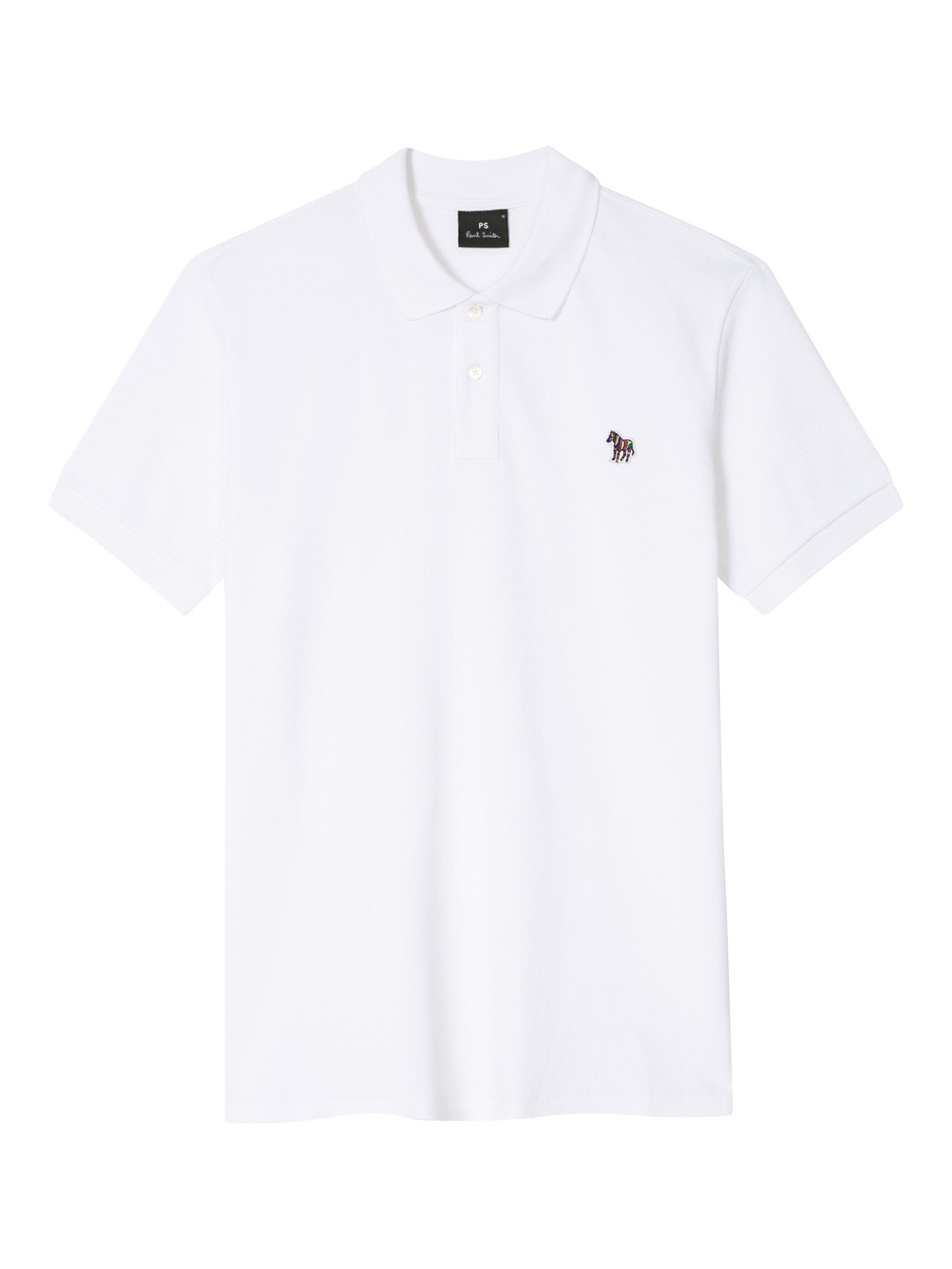 Product image 4 of 4, which shows PS Paul Smith Cotton Regular Fit Short Sleeve Polo Shirt, White, S