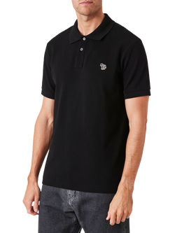 PS Paul Smith Cotton Regular Fit Short Sleeve Polo Shirt, Black