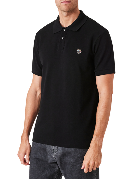 Paul Smith Regular Fit Short Sleeve Cotton Polo Shirt, Black