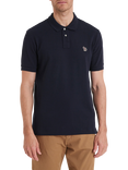 PS Paul Smith Cotton Regular Fit Short Sleeve Polo Shirt, Very Dark Navy