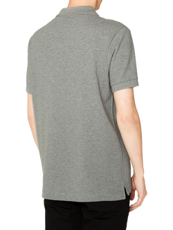 PS Paul Smith Cotton Regular Fit Short Sleeve Polo Shirt - view 2, Grey Melange