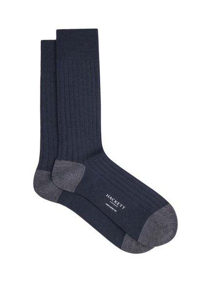 Hackett London Merino Wool Mix Socks, Navy