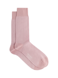 Hackett London Birdseye Pattern Cotton Socks, College Pink
