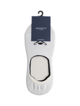 Hackett London Combed Cotton Mix No-Show Socks, Pack of 2, Navy/White