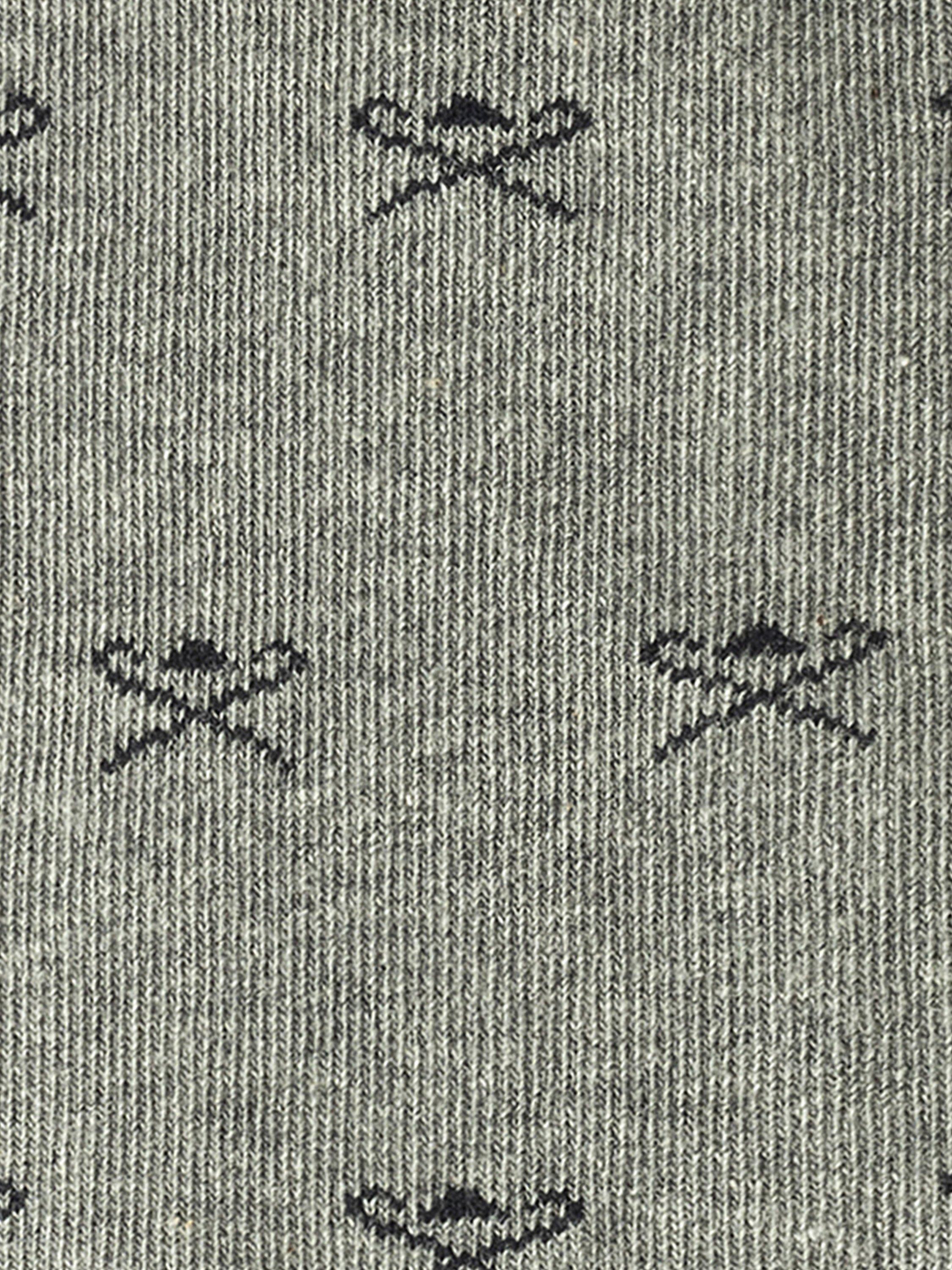 Product image 4 of 4, which shows Hackett London Umbrella Logo Print & Plain Crew Socks, Pack of 2, Grey, S-M
