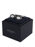 Hackett London Oval Cufflinks, Navy