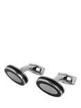 Hackett London Oval Cufflinks, Navy