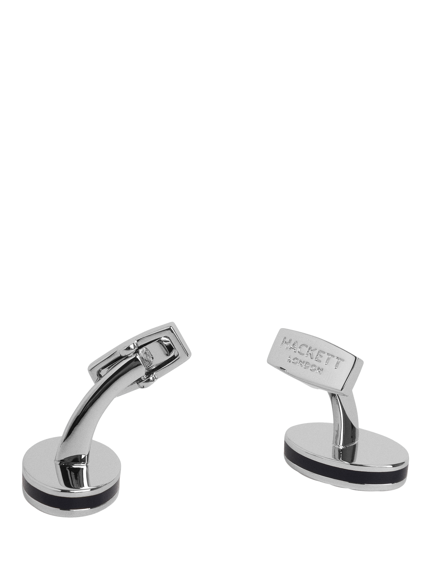 Product image 3 of 4, which shows Hackett London Oval Cufflinks, Navy