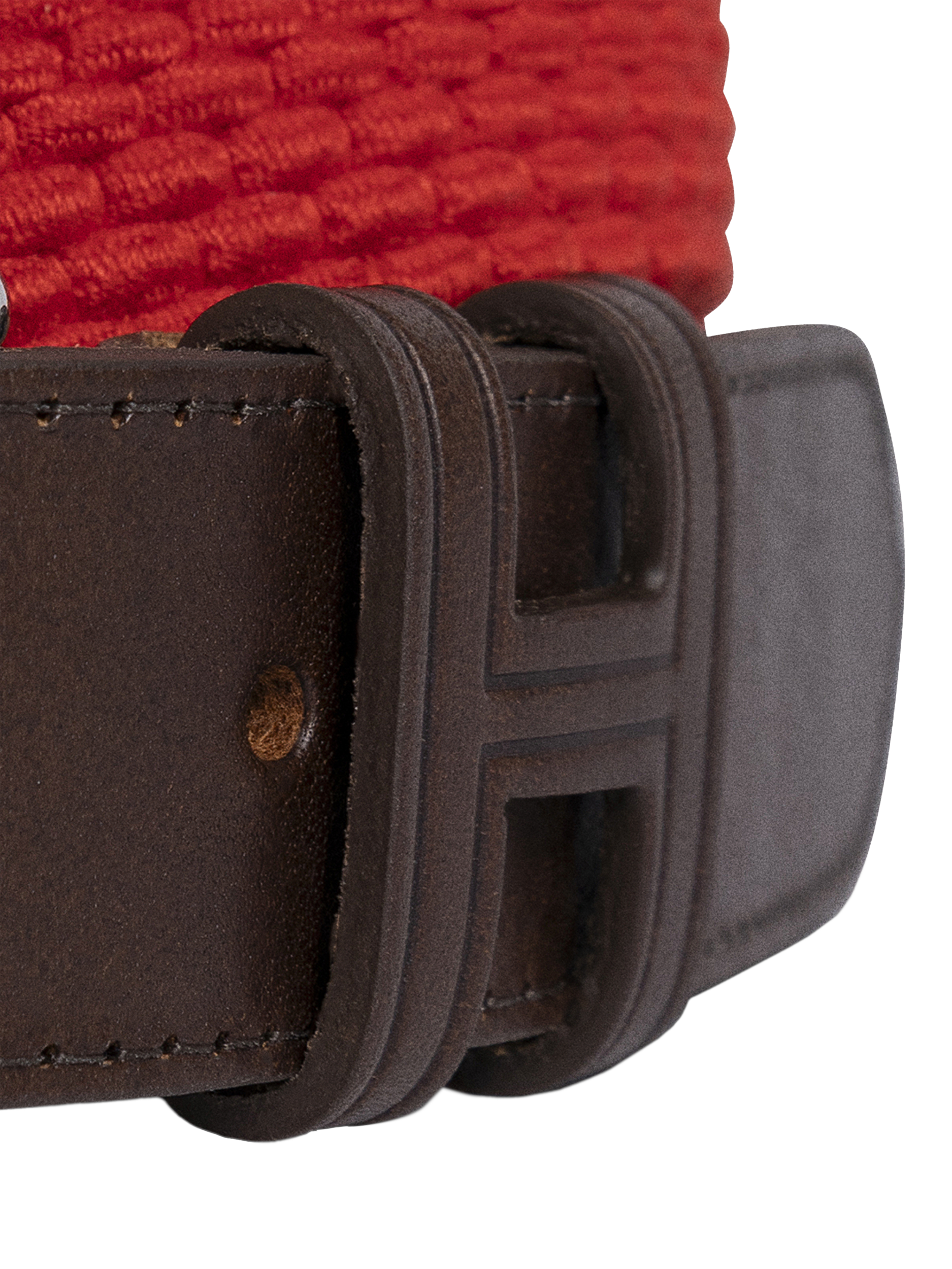 Product image 3 of 4, which shows Hackett London Parachute Stretch Belt, Pop Red, S