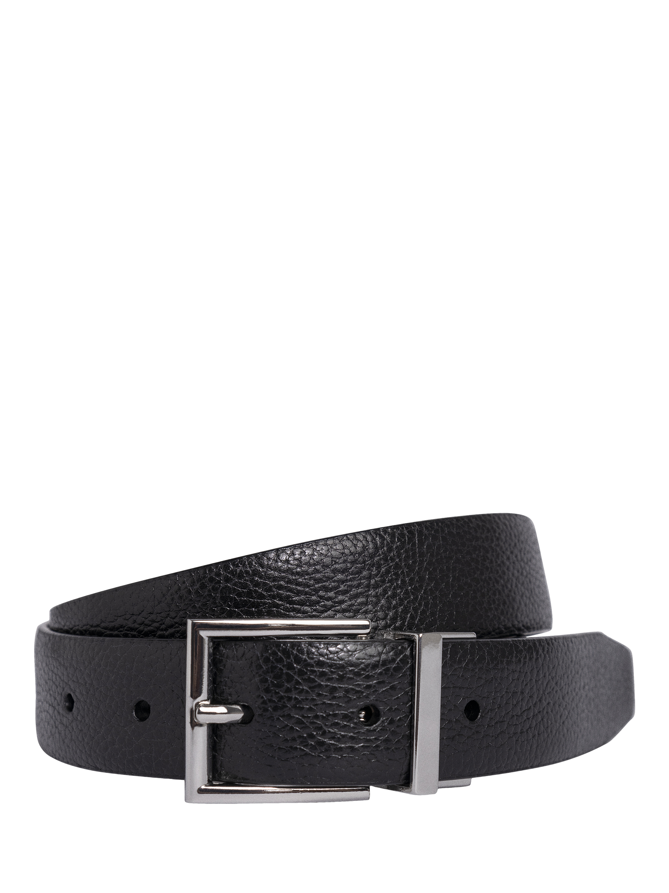 Product image 1 of 4, which shows Hackett London Reversible Leather Belt, Black, 40