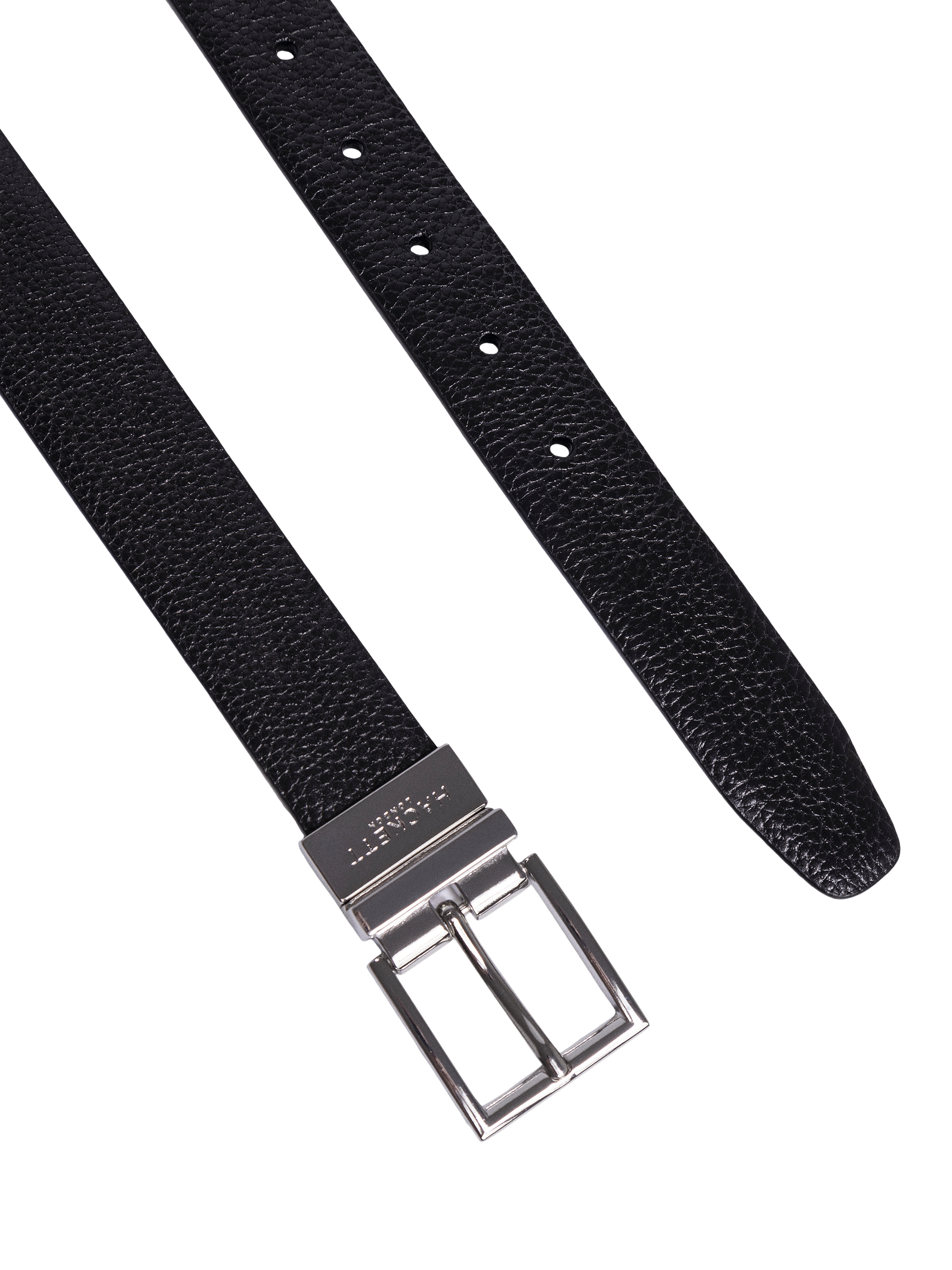 Product image 2 of 4, which shows Hackett London Reversible Leather Belt, Black, 40