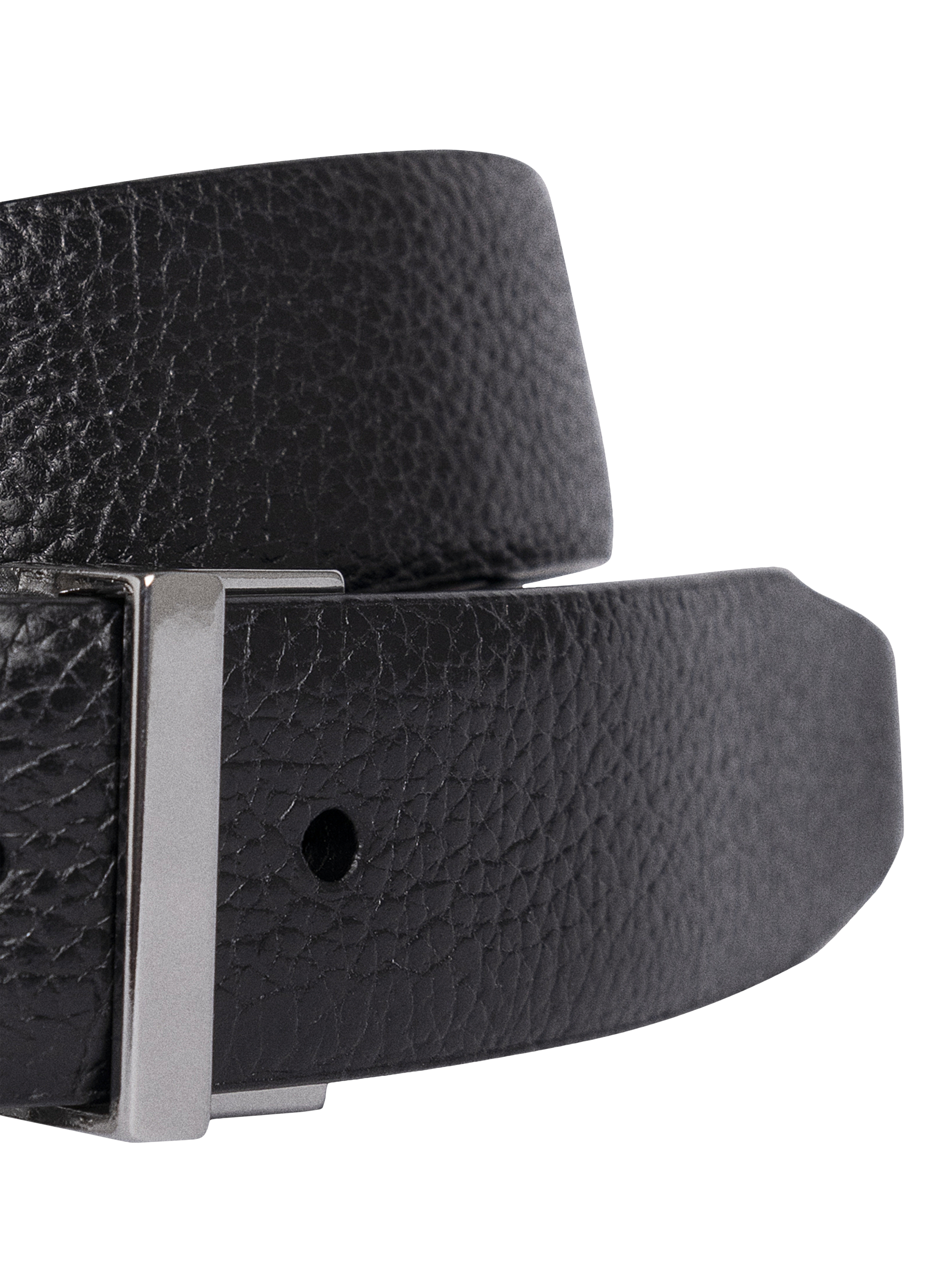 Product image 3 of 4, which shows Hackett London Reversible Leather Belt, Black, 40