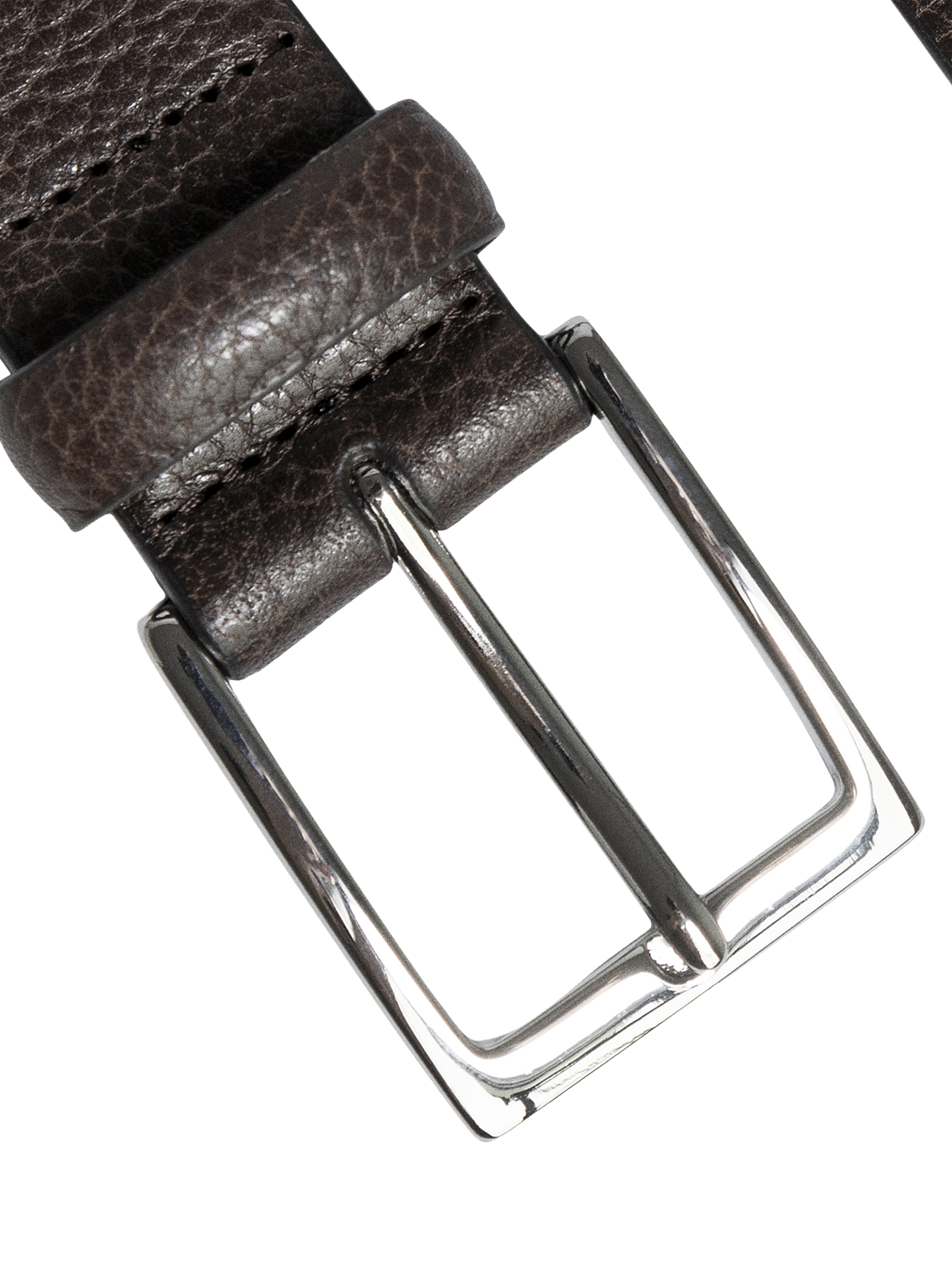 Product image 4 of 4, which shows Hackett London Leather Belt, Dark Brown, 28