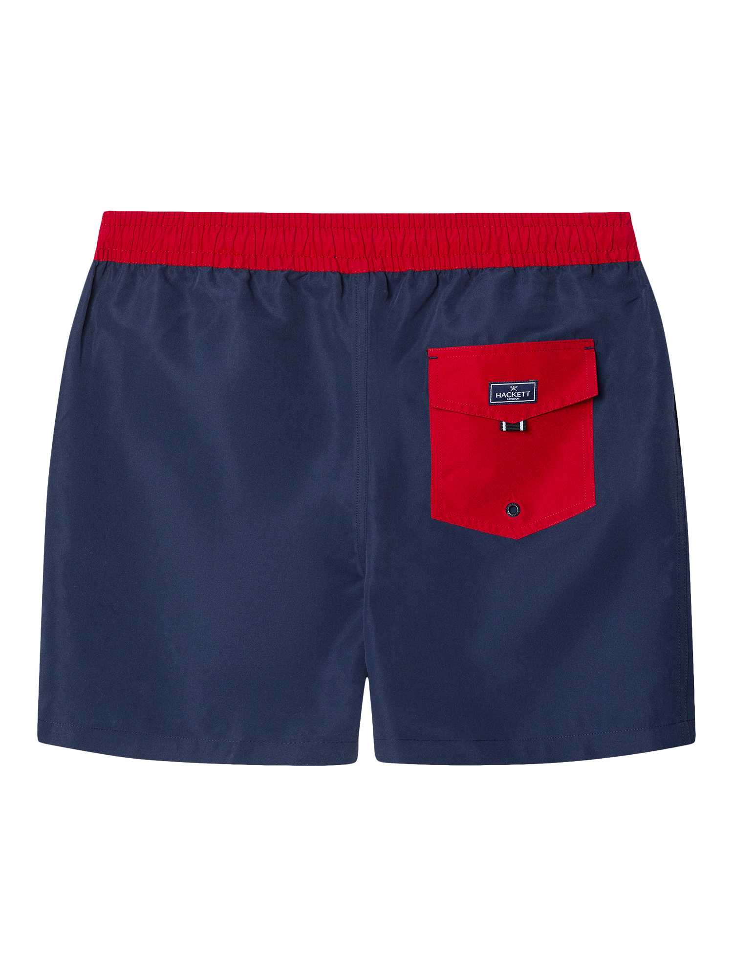Product image 8 of 8, which shows Hackett London Regular Fit Branded Number Swim Shorts , Ink Blue, L