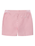 Hackett London Tailored Fit Seersucker Stripe Swim Trunks, Pop Red