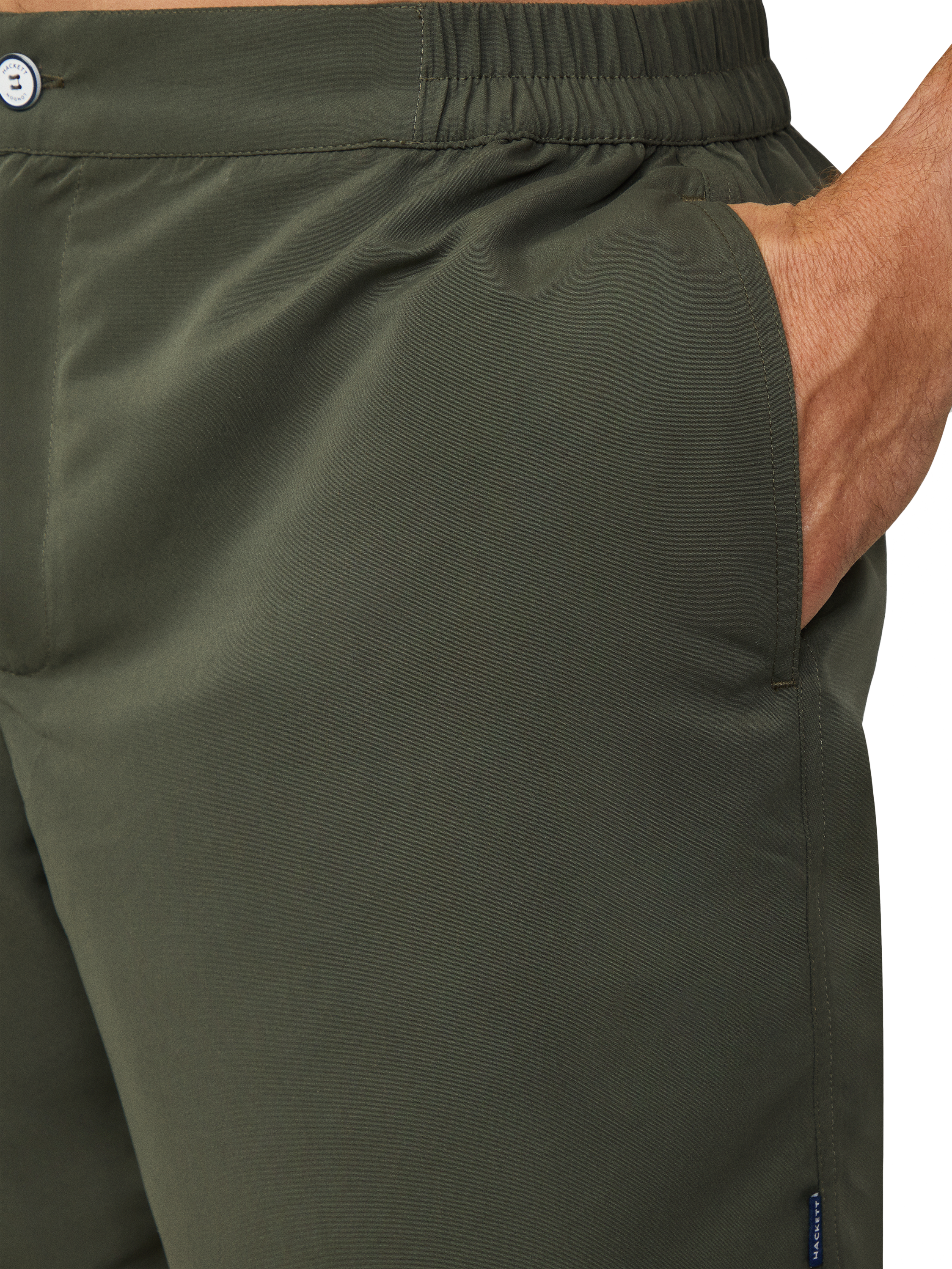 Product image 4 of 5, which shows Hackett London Tailored Fit Swim Trunks, Thyme Green, XXL