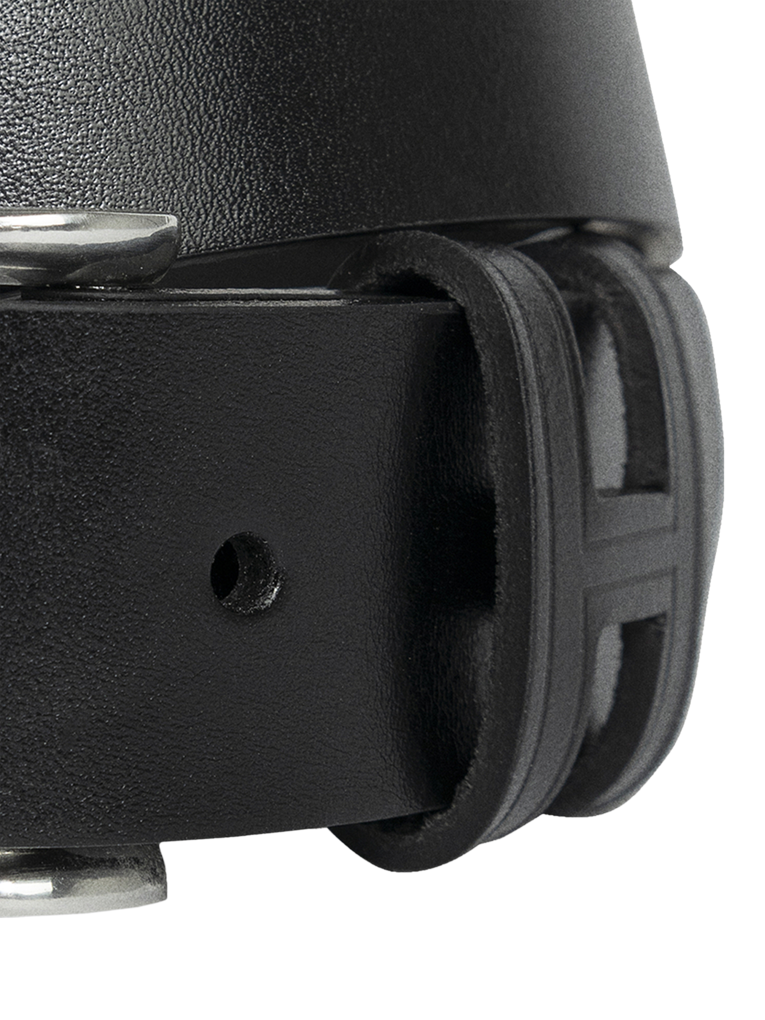 Product image 3 of 4, which shows Hackett London Casual H Keeper Leather Belt, Black, 28