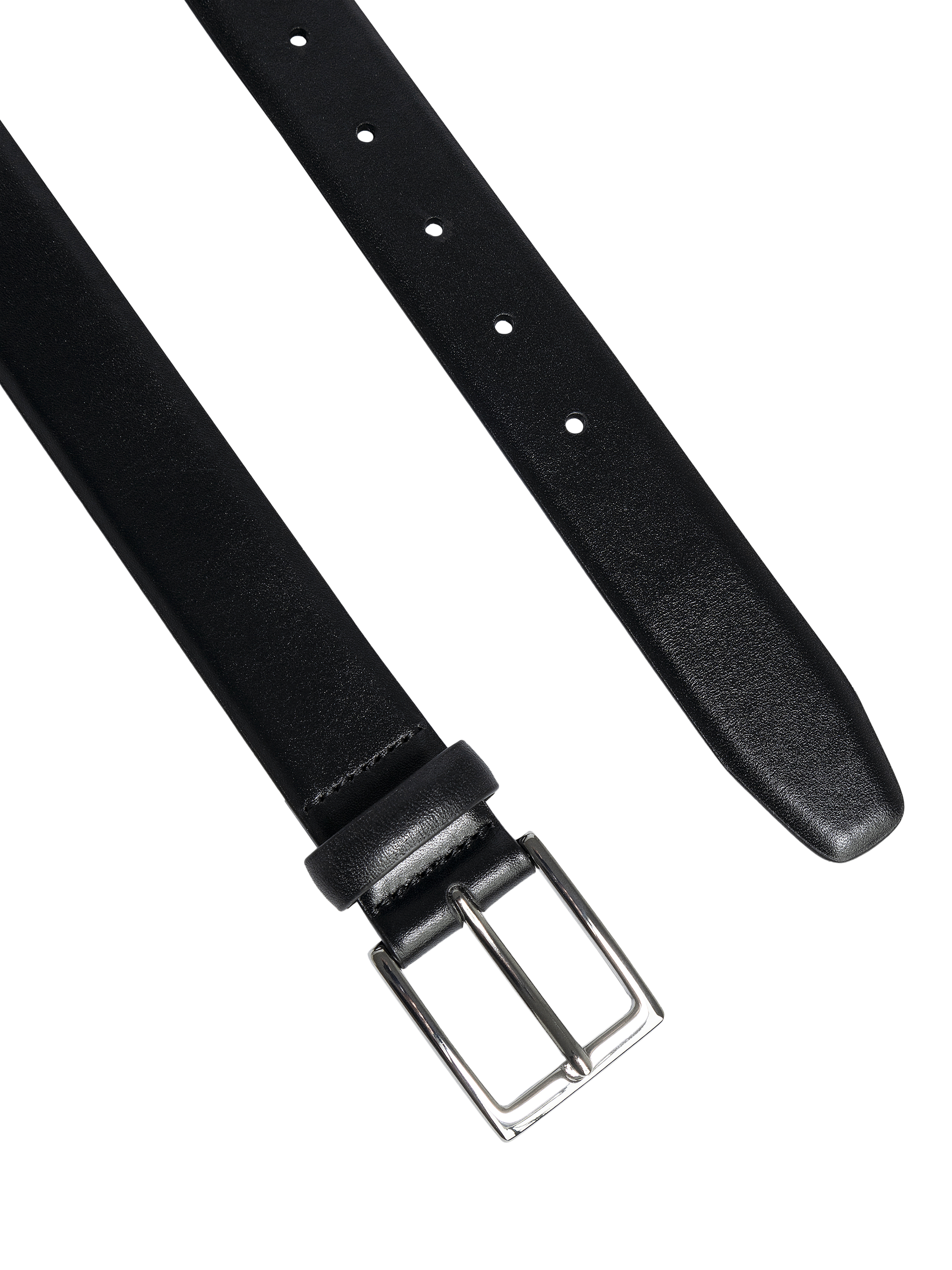 Product image 2 of 4, which shows Hackett London Formal Cactus Edge Leather Belt, Black, 28