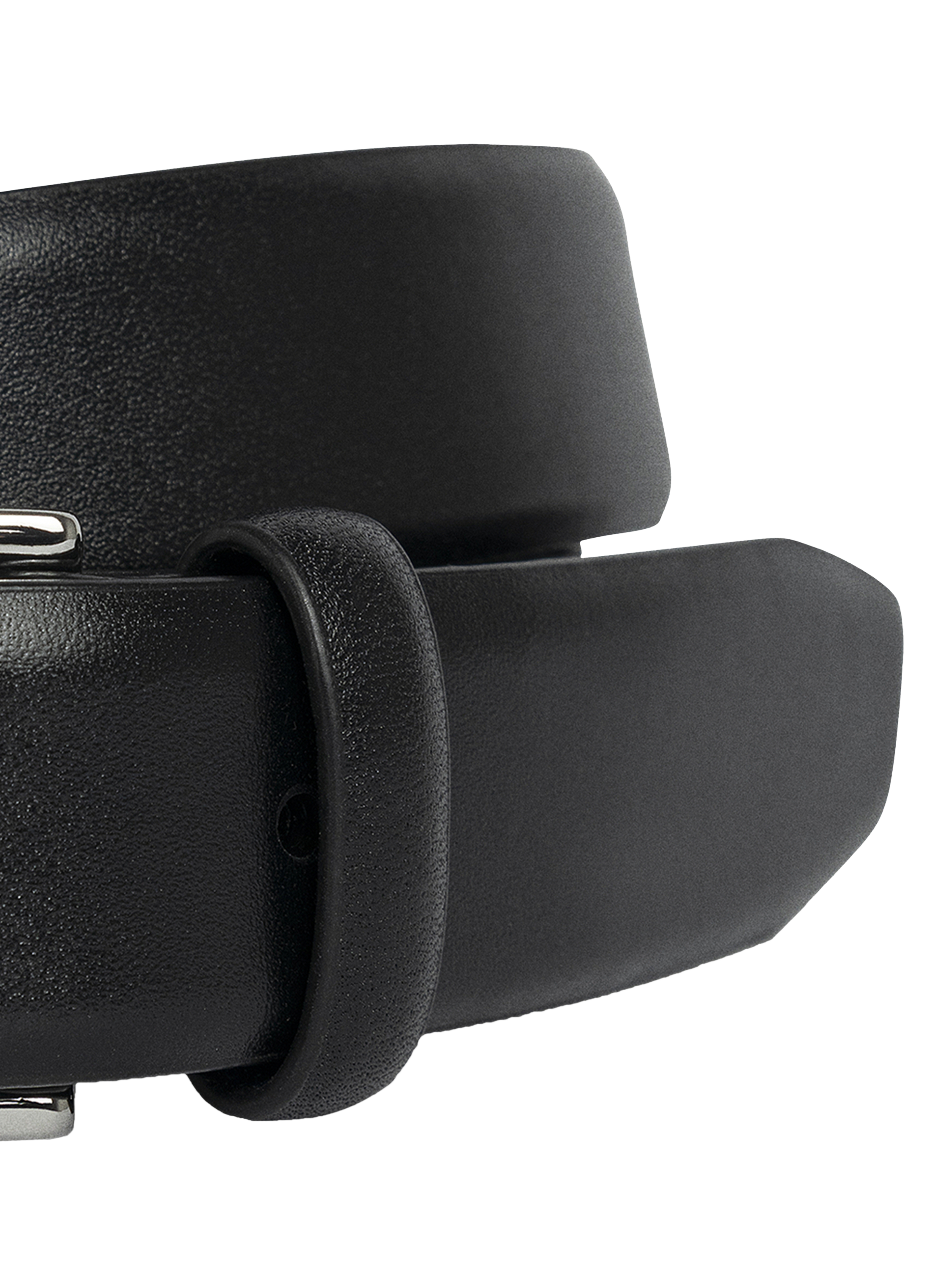 Product image 3 of 4, which shows Hackett London Formal Cactus Edge Leather Belt, Black, 28