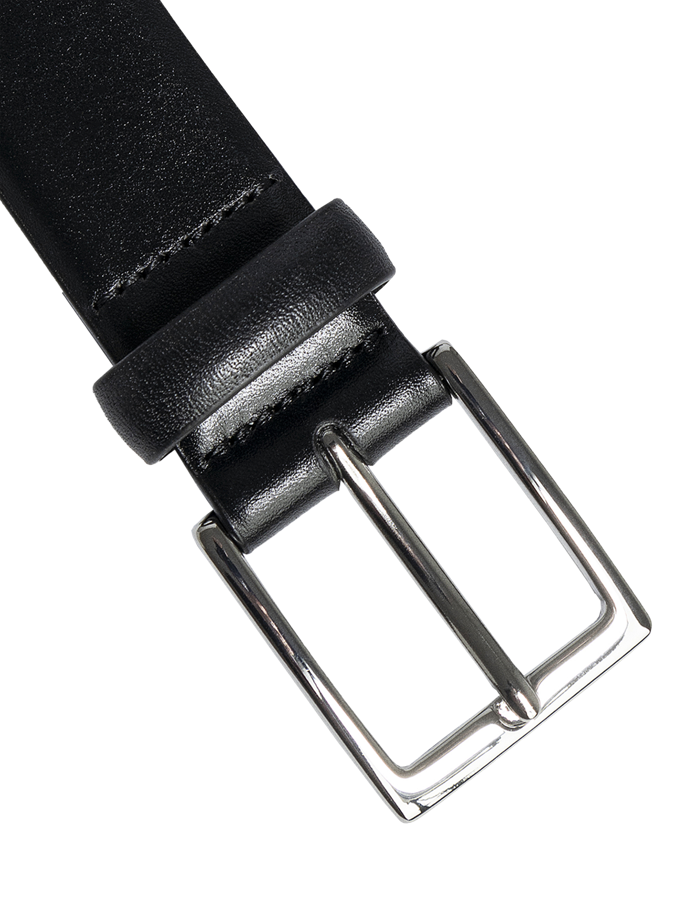 Product image 4 of 4, which shows Hackett London Formal Cactus Edge Leather Belt, Black, 28