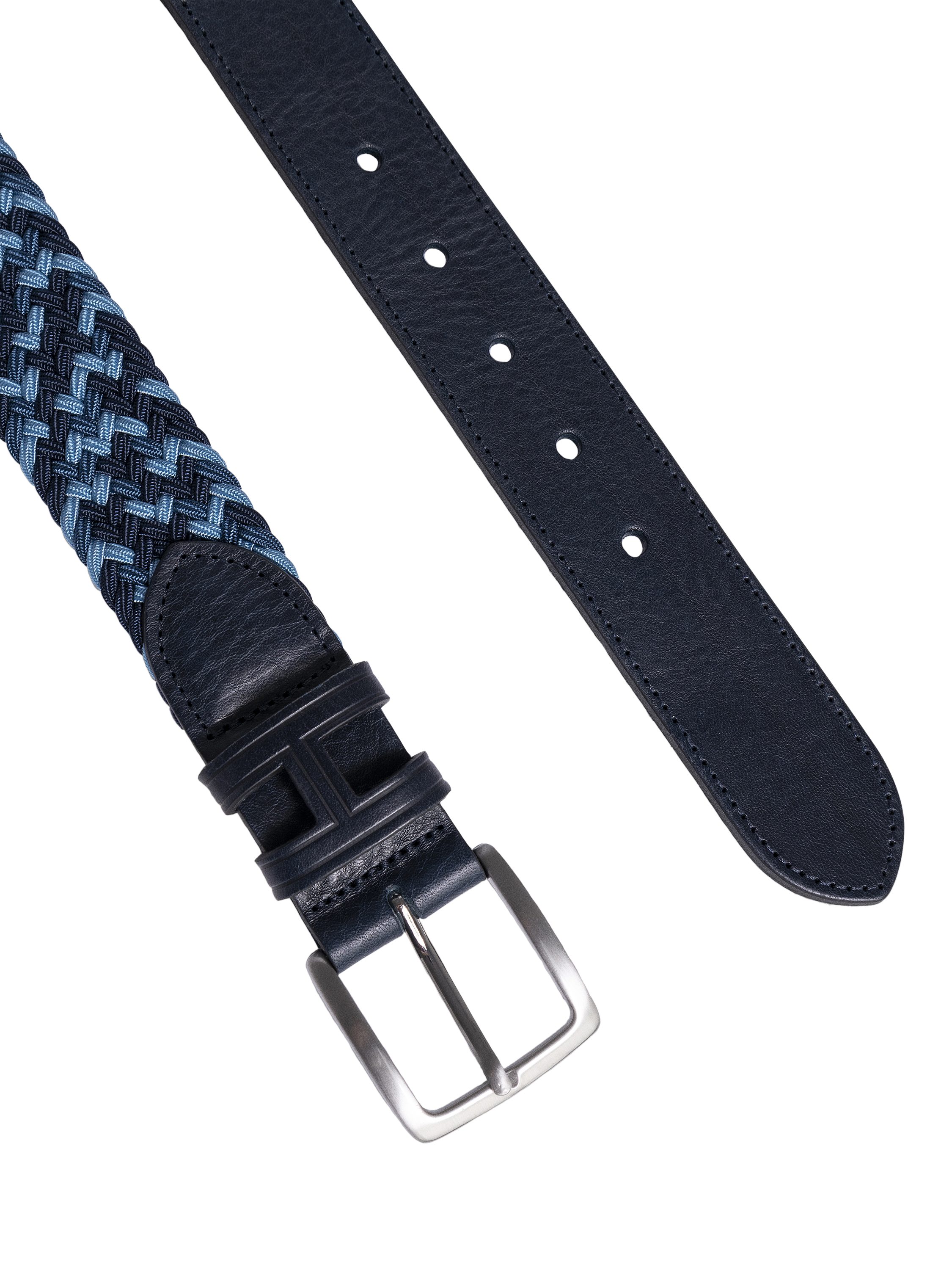 Product image 2 of 4, which shows Hackett London Multicolour Parachute Stretch Belt, Navy, S