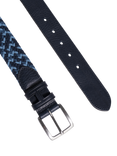 Hackett London Multicolour Parachute Stretch Belt, Navy