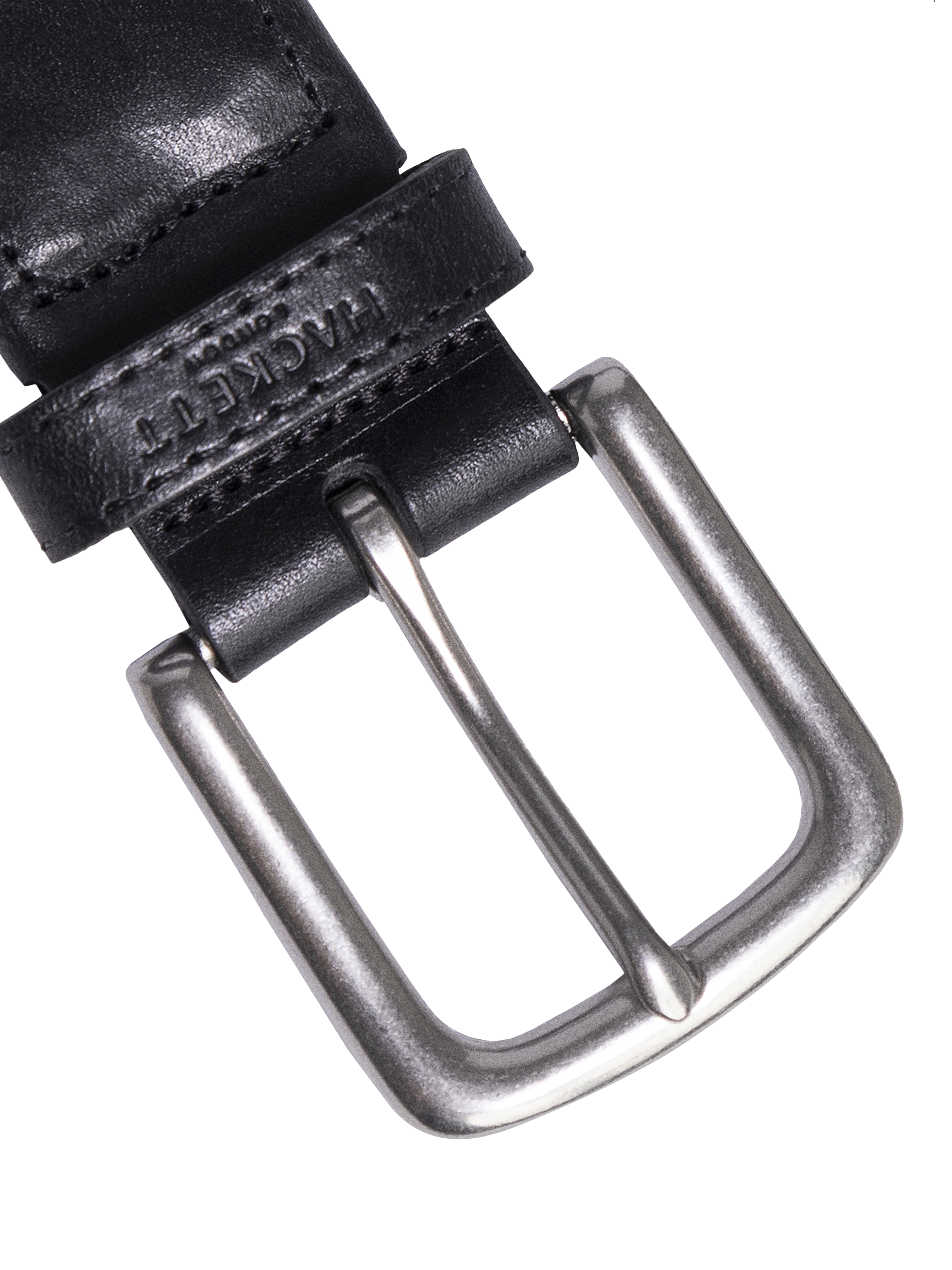 Product image 4 of 4, which shows Hackett London Braided Italian Leather Belt, Black, L