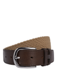 Hackett London Parachute Stretch Belt, Stone Beige