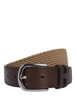 Hackett London Parachute Stretch Belt, Stone Beige