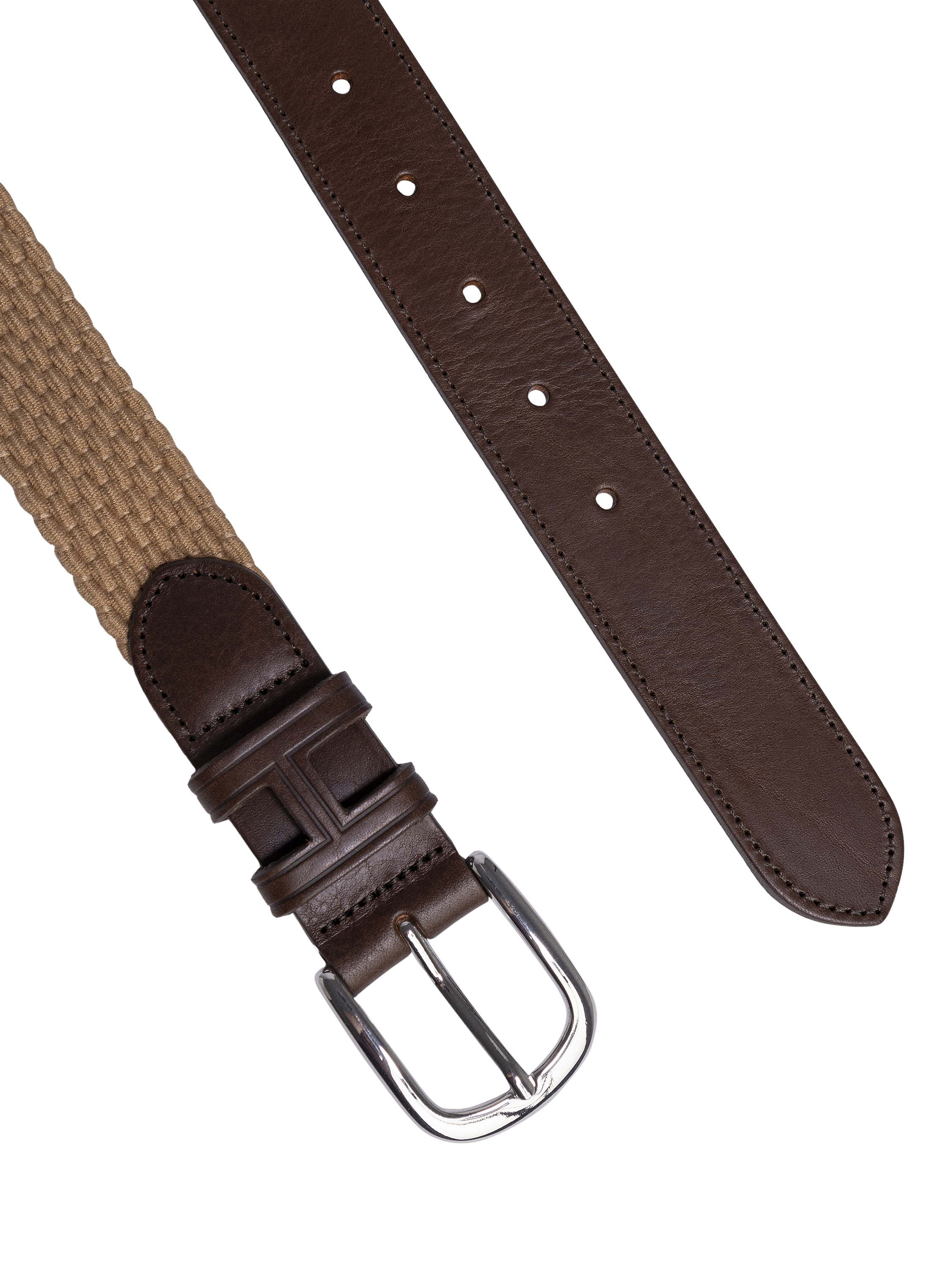 Product image 2 of 4, which shows Hackett London Parachute Stretch Belt, Stone Beige, S