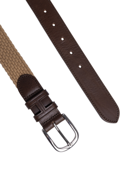 Hackett London Parachute Stretch Belt - view 2, Stone Beige