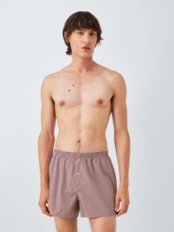 John Lewis Check Cotton Boxers, Pack of 5 - view 2, Multi