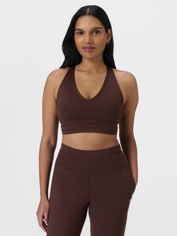 Sweaty Betty Gaia Yoga Sports Bra, Sable Brown Marl