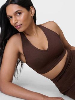 Sweaty Betty Gaia Yoga Sports Bra - view 2, Sable Brown Marl