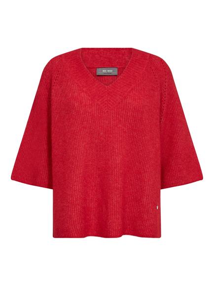 MOS MOSH Taci V-Neck Jumper, Red, Red