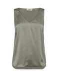 MOS MOSH Astrid Silk Rich Vest Top, Mid Green