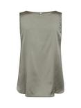 MOS MOSH Astrid Silk Rich Vest Top, Mid Green