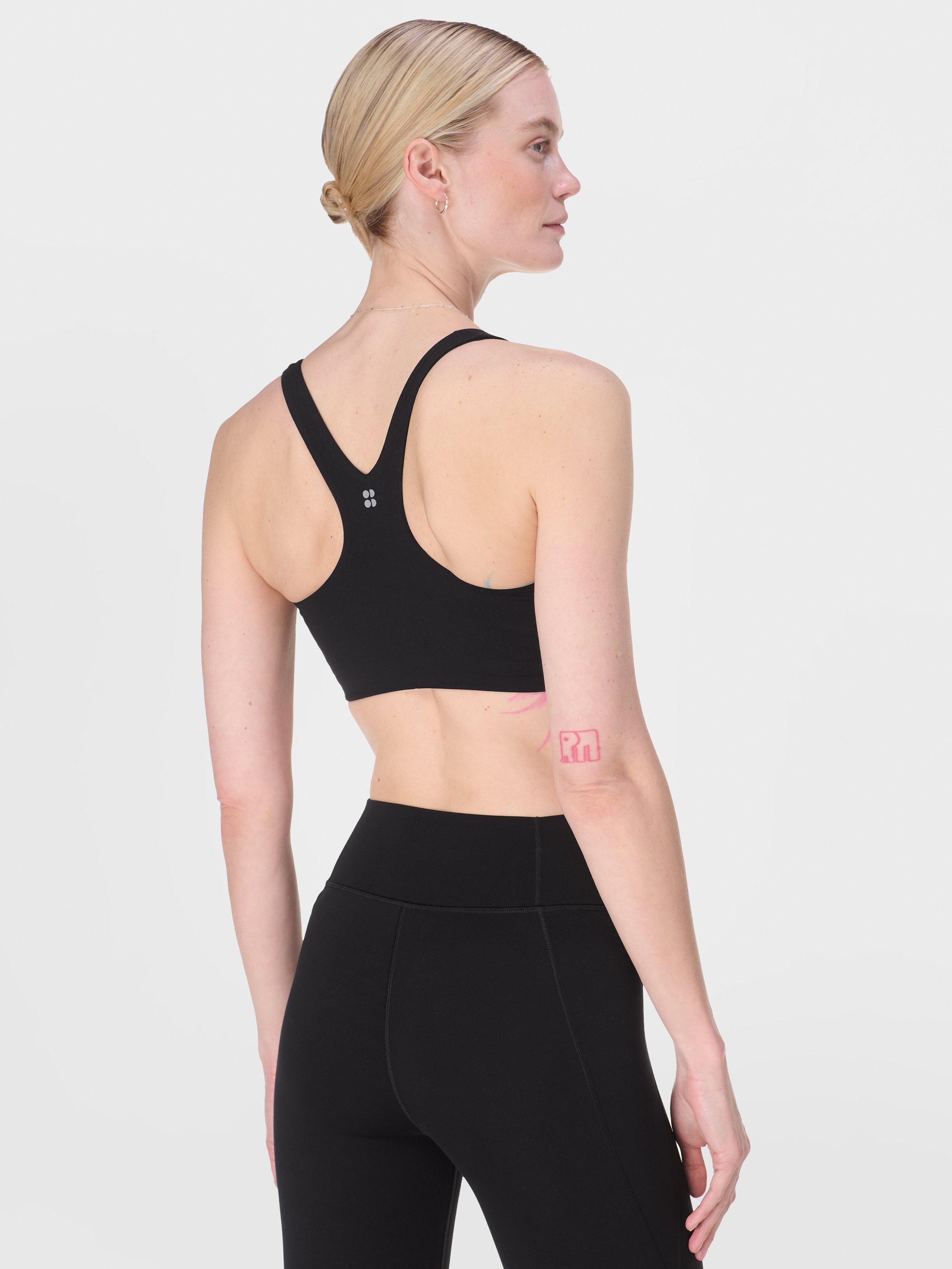 Product image 4 of 7, which shows Sweaty Betty Ultimate Studio Racerback Sports Bra, Black, XXS