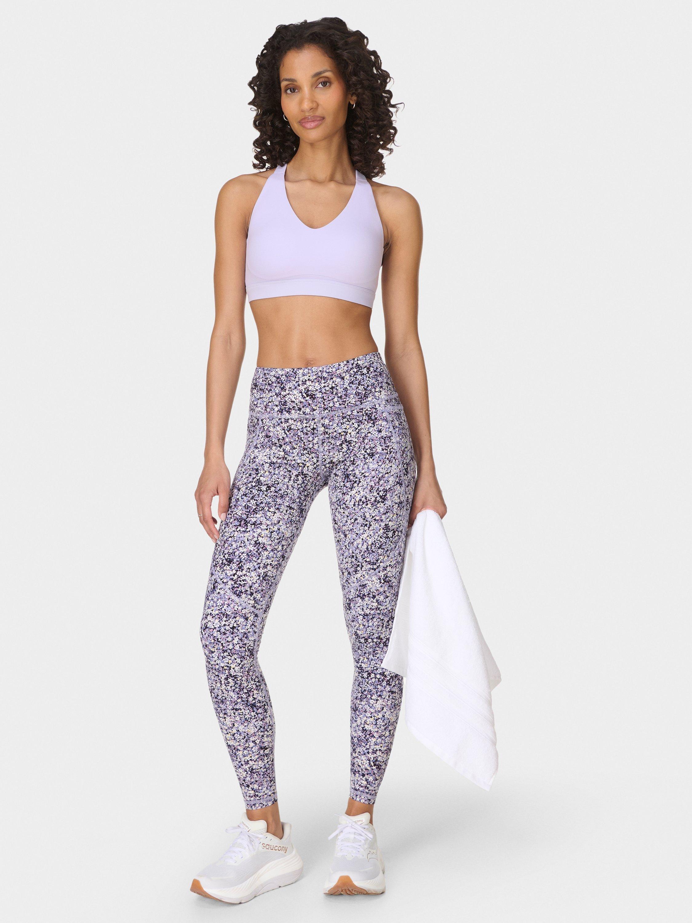 Product image 3 of 7, which shows Sweaty Betty Power Pulse Sports Bra, Purple Heather, XXS