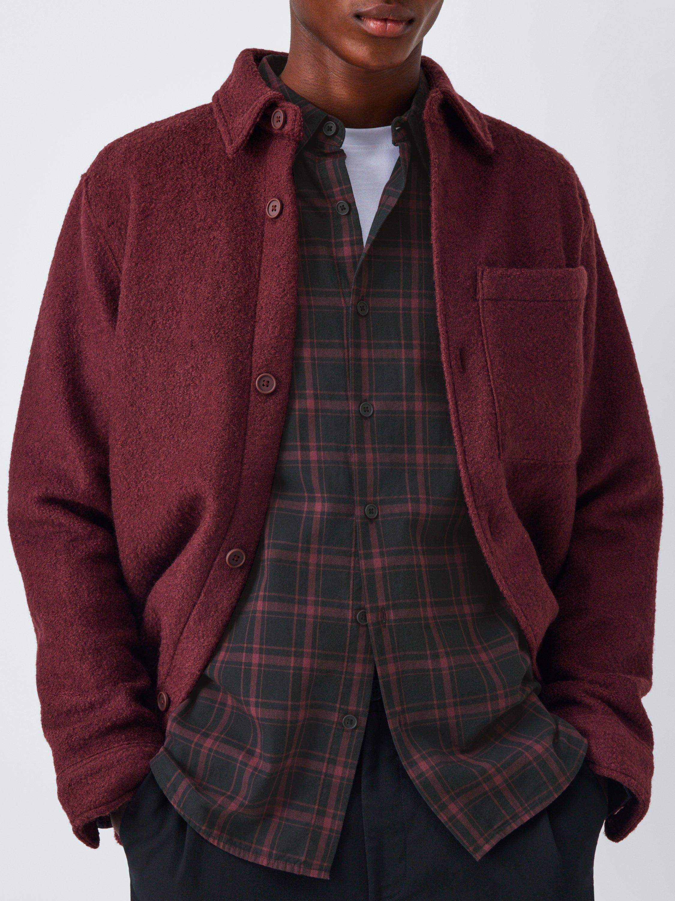 Product image 6 of 6, which shows Kin Check Cotton Shirt, Black/Catawba Grape, S